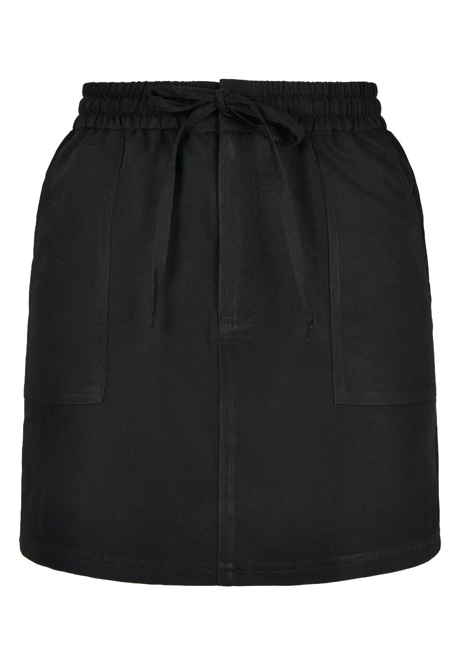 Urban Classics - Ladies Viscose Twill Black - Skirt