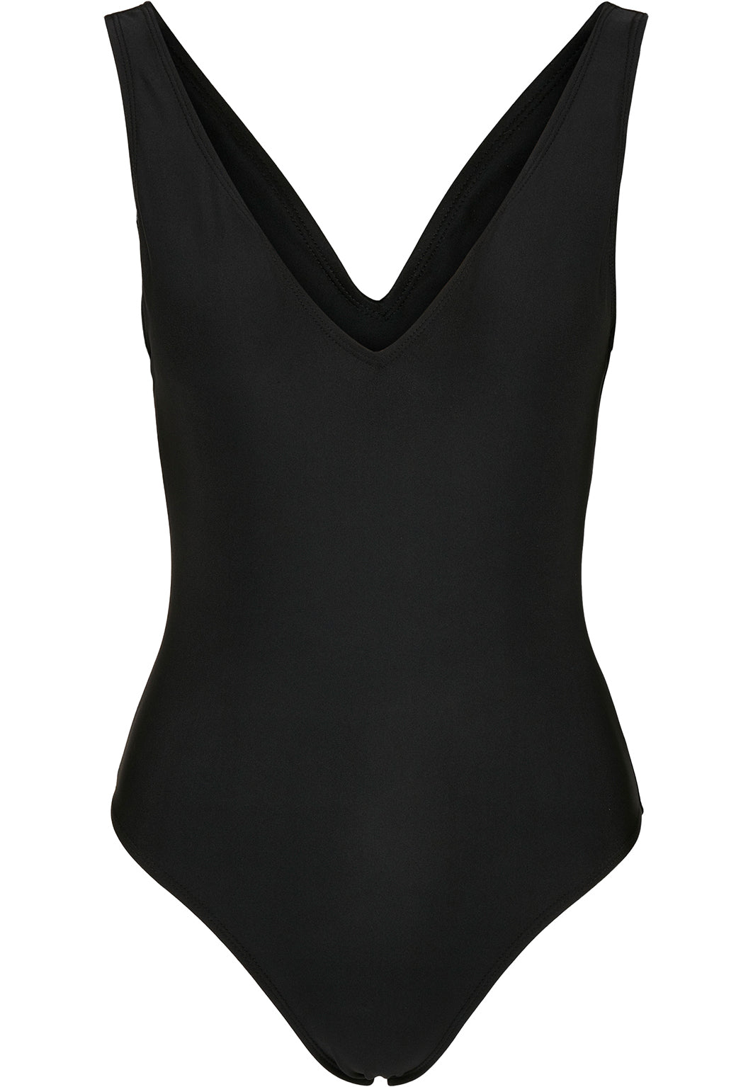 Urban Classics - Ladies Recycled High Leg Black - Swimsuit