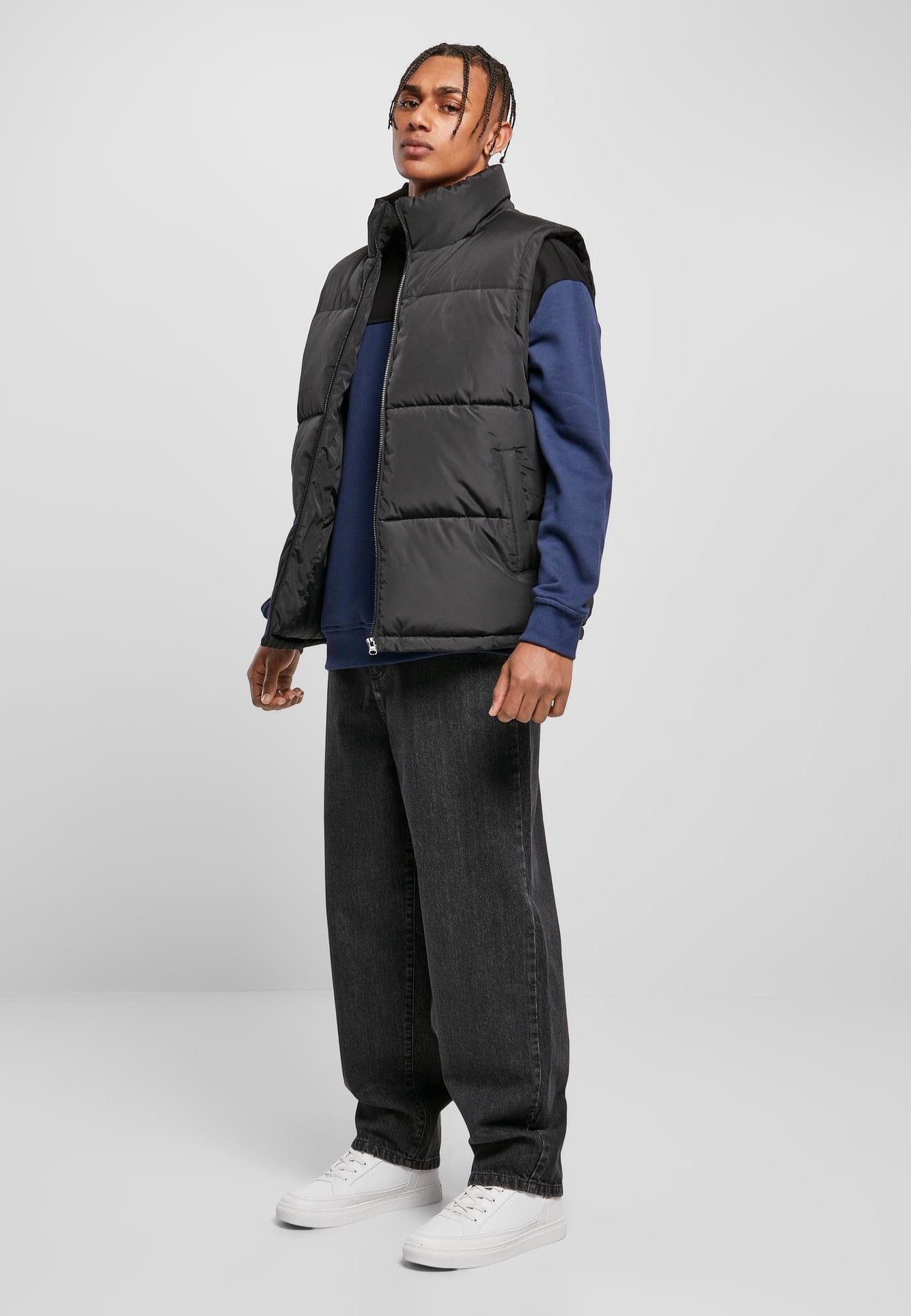 Urban Classics - Block Puffer Black/Black - Vest