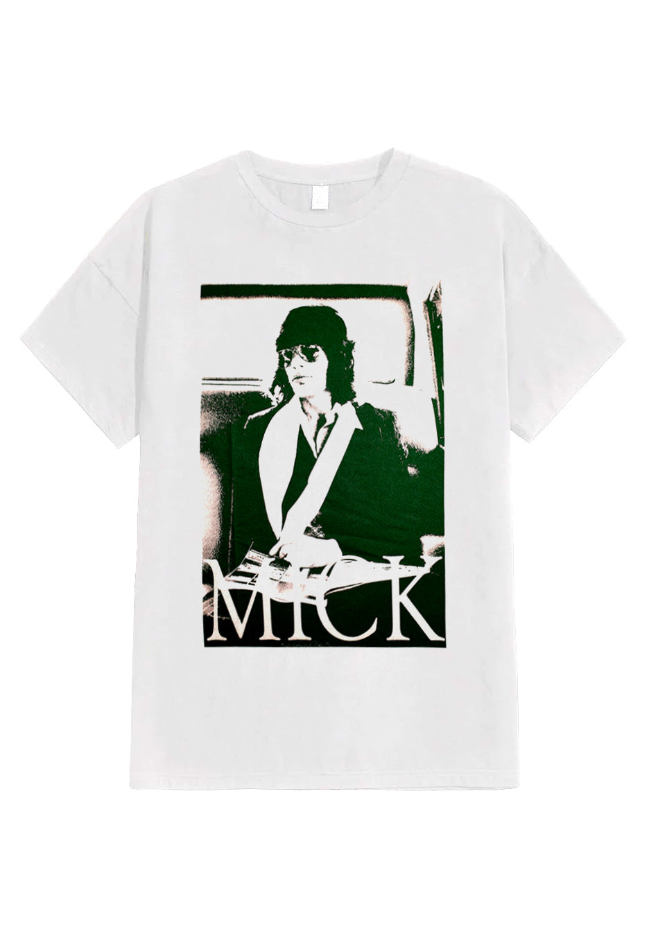 The Rolling Stones - Mick Photo V1 White - T-Shirt