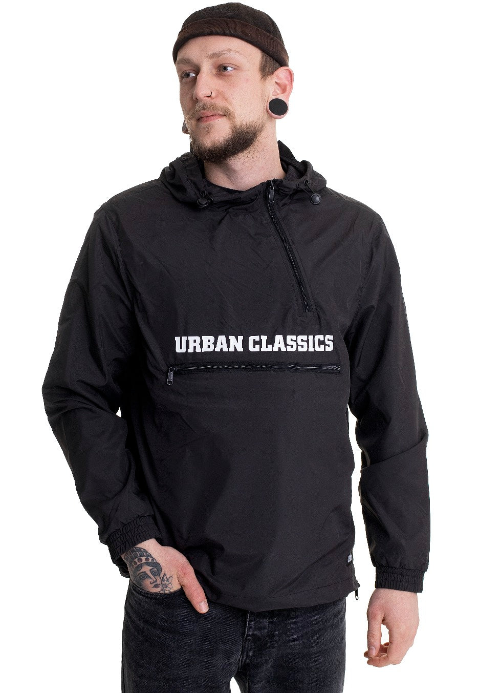 Urban Classics - Commuter Pull Over Black - Jacket