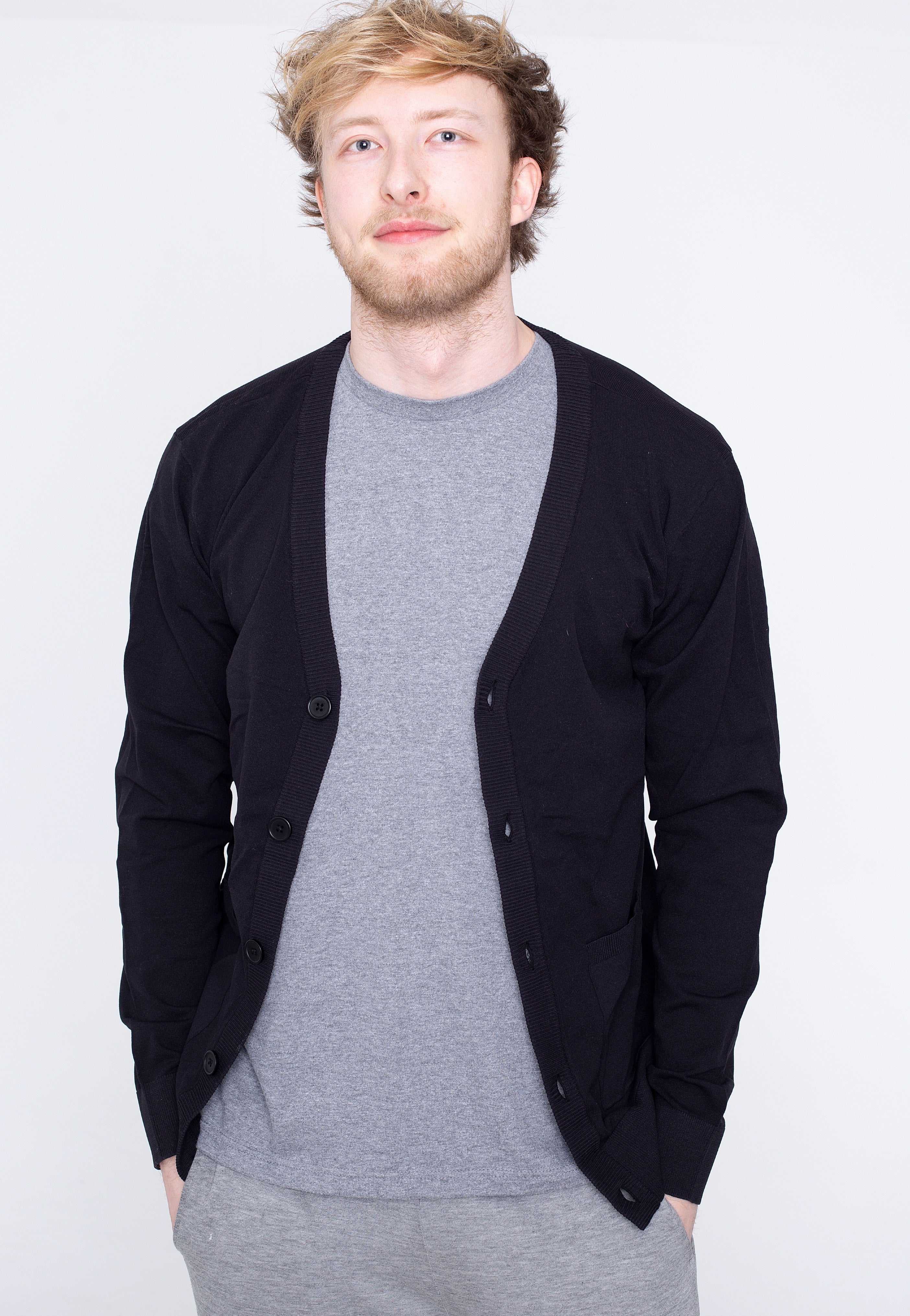 Urban Classics - Fine Black - Cardigan