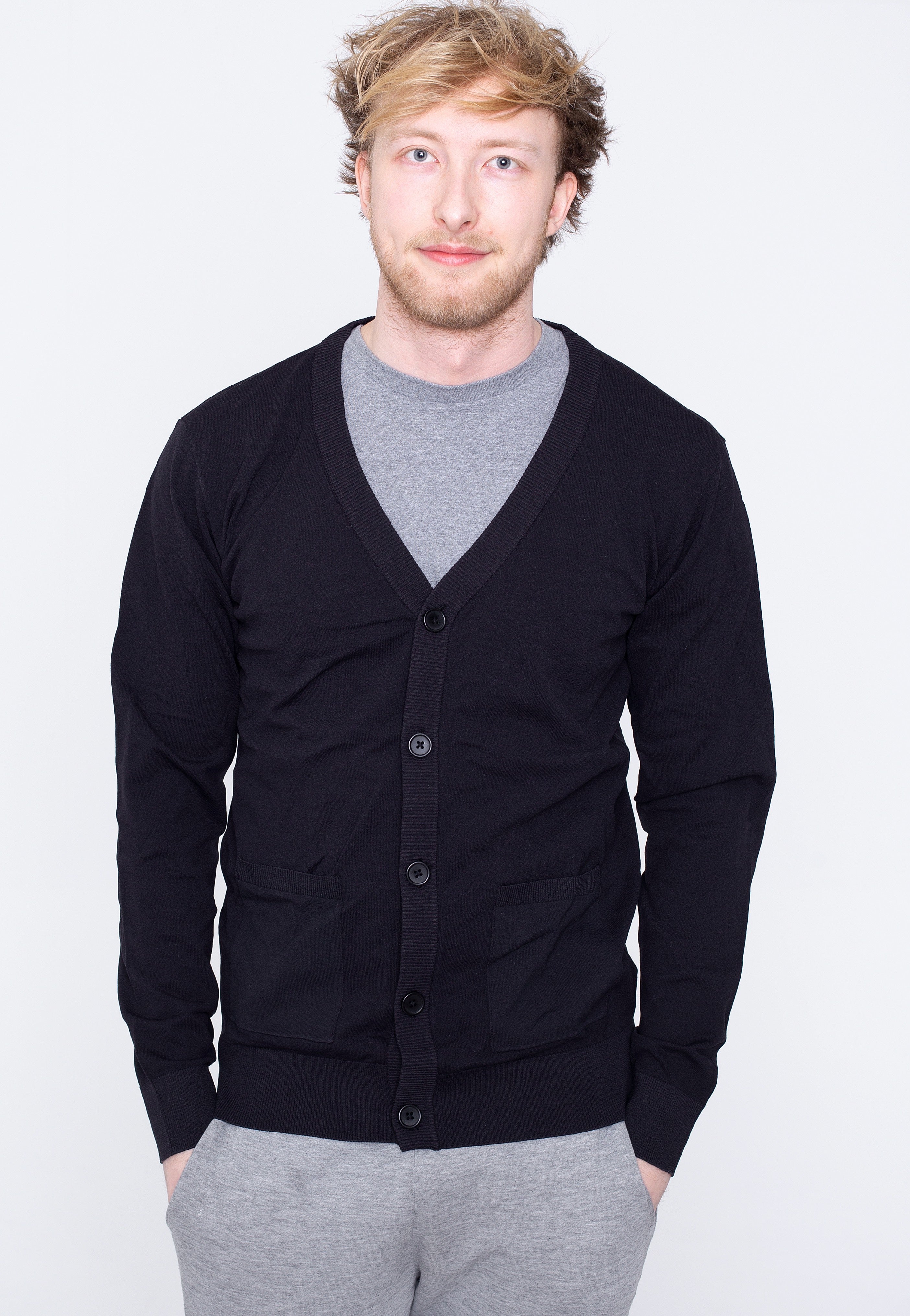 Urban Classics - Fine Black - Cardigan