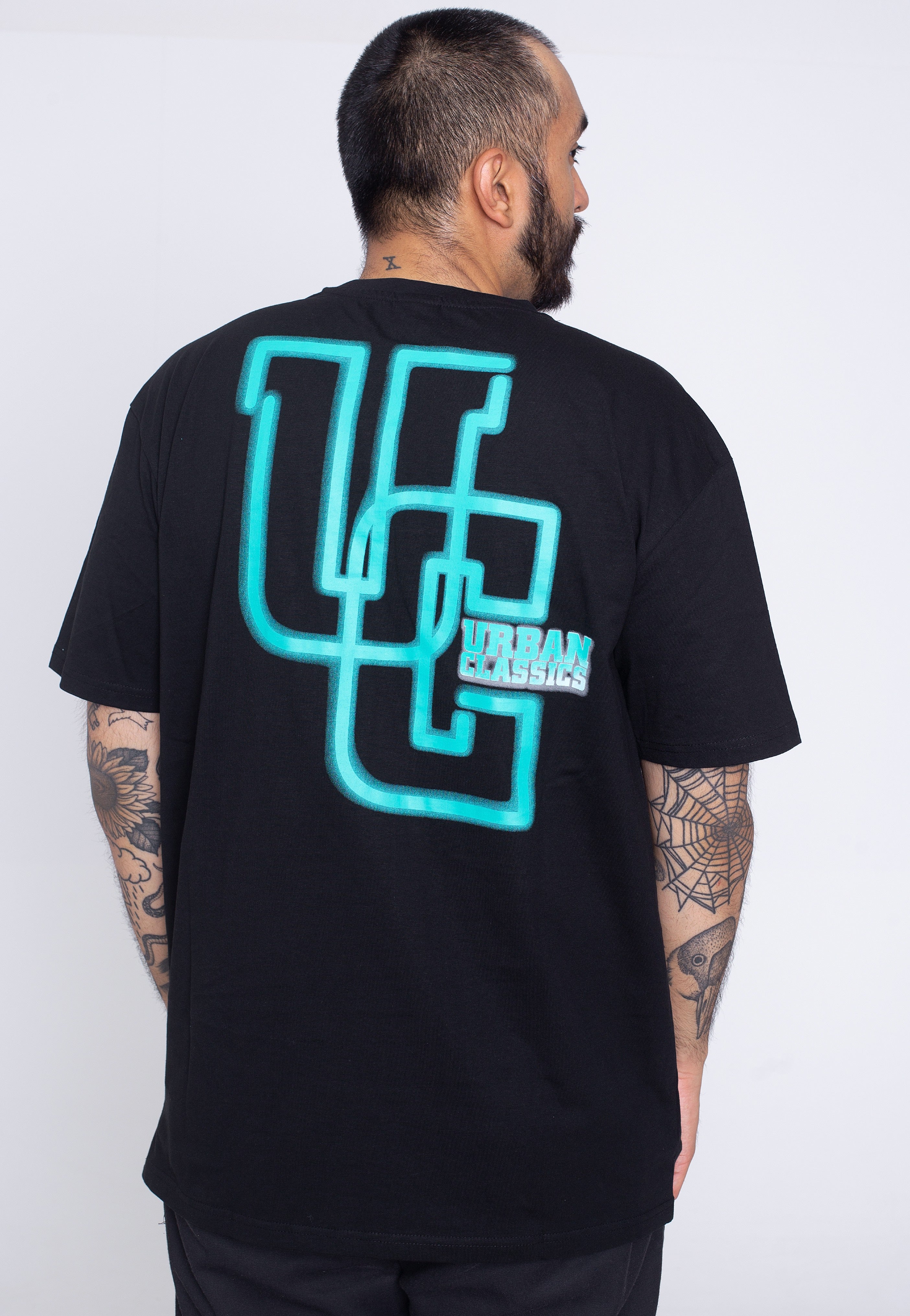Urban Classics - Glow Logo Black - T-Shirt