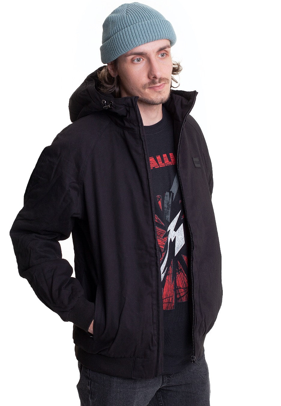 Urban Classics - Hooded Cotton Black - Jacket