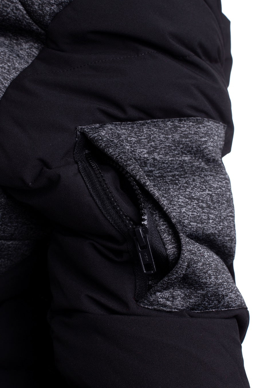 Urban Classics - Hooded Tech Bubble Black/Grey - Jacket