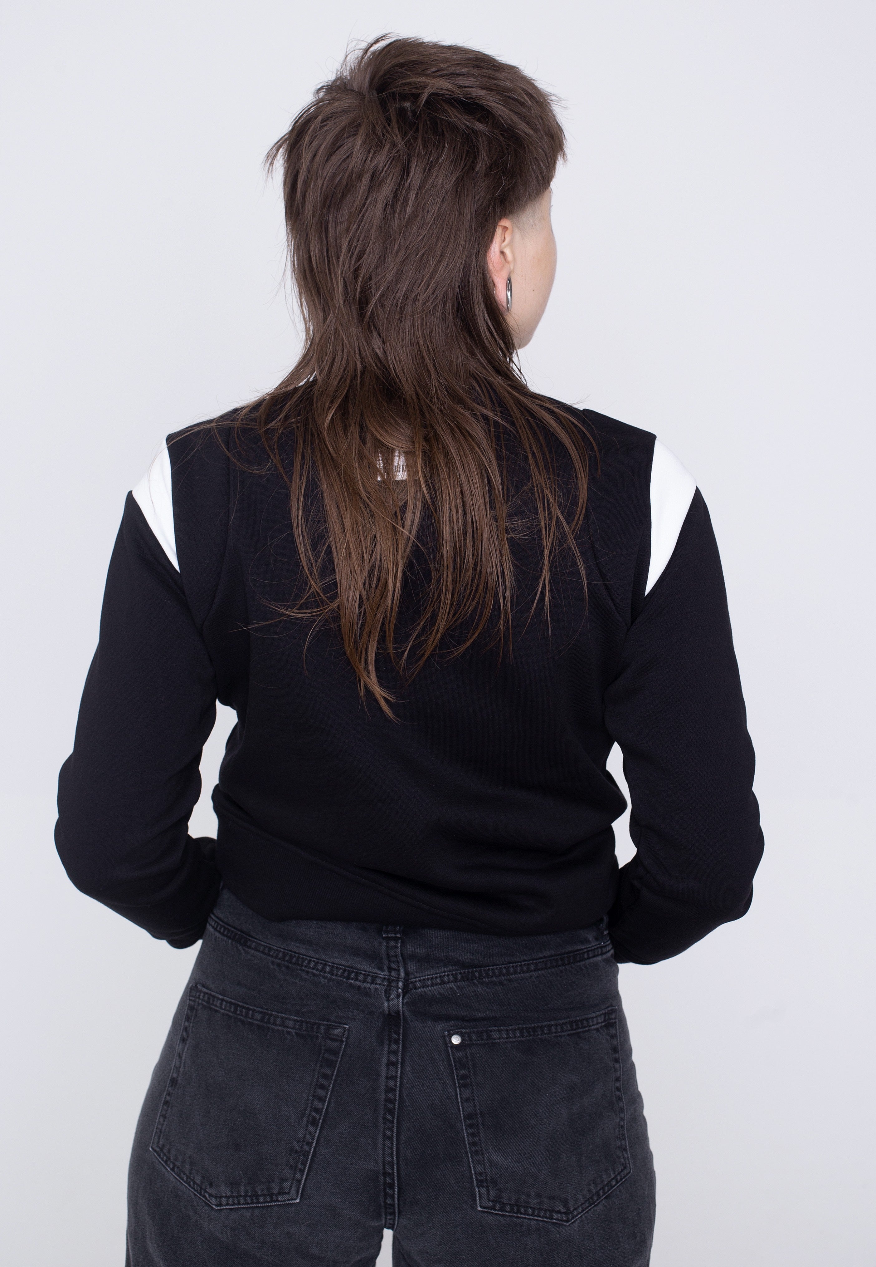 Urban Classics - Ladies Inset College Black/White - Sweater
