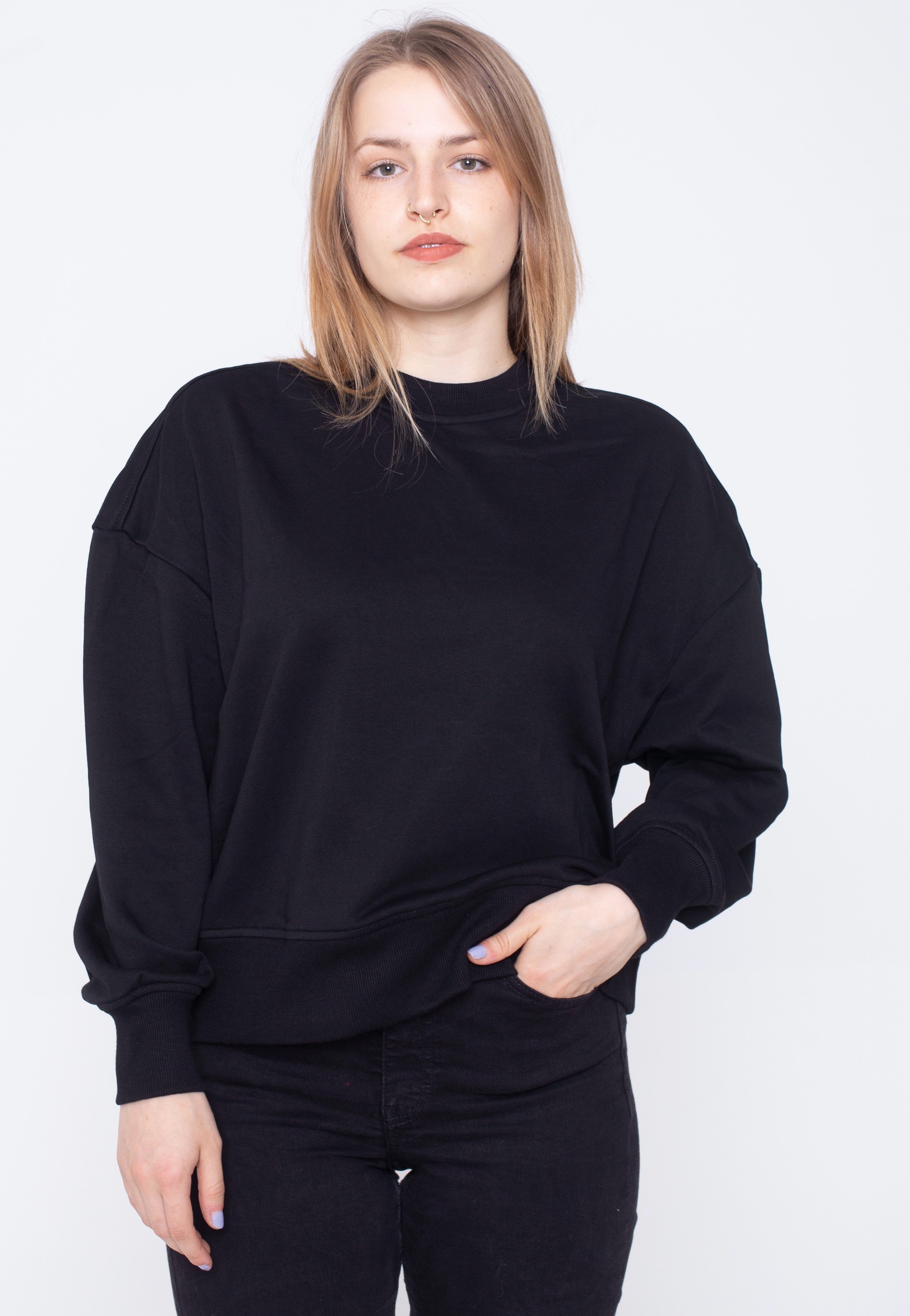 Urban Classics - Ladies Oversized Terry Black - Sweater
