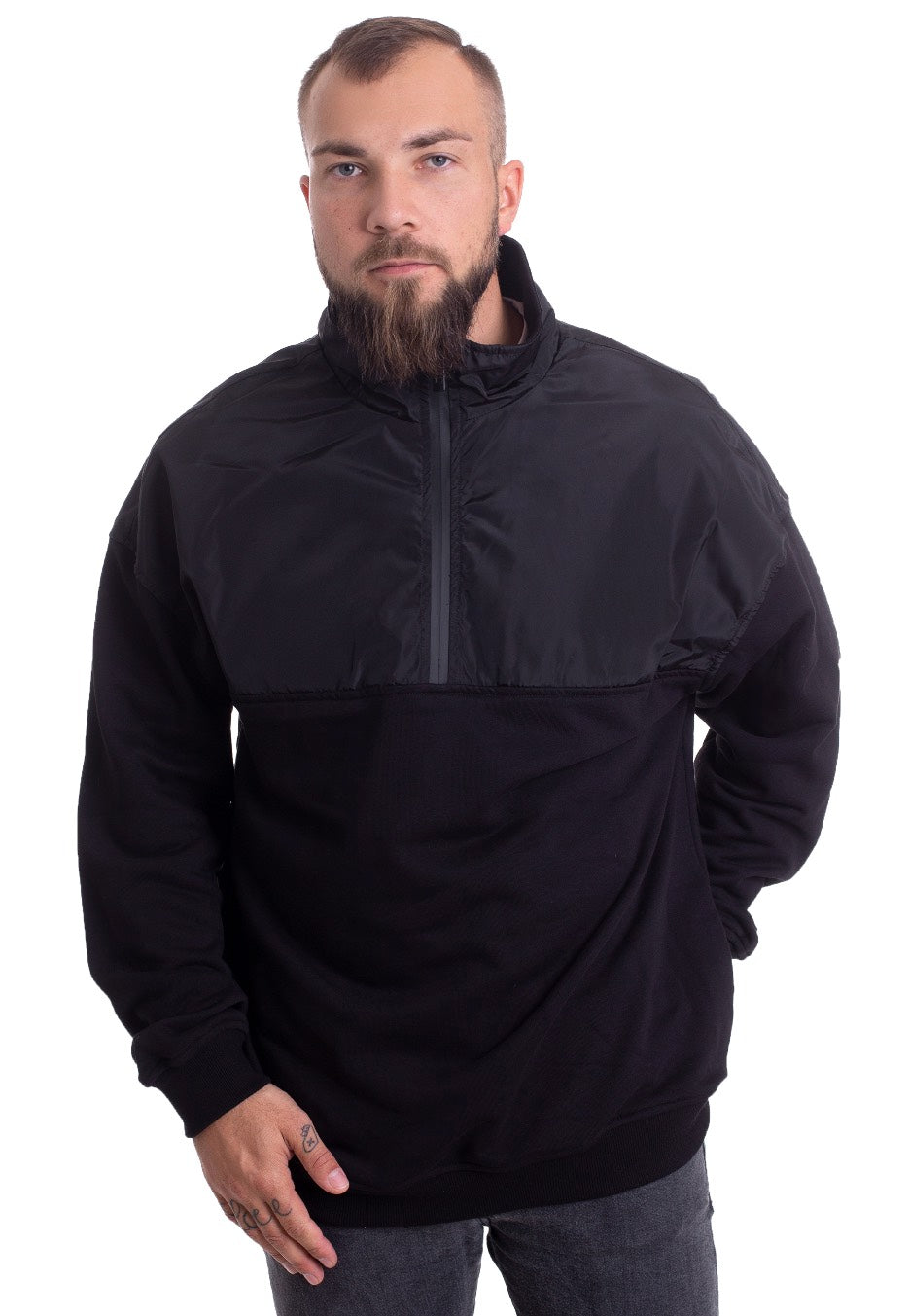 Urban Classics - Military Troyer Black - Sweater