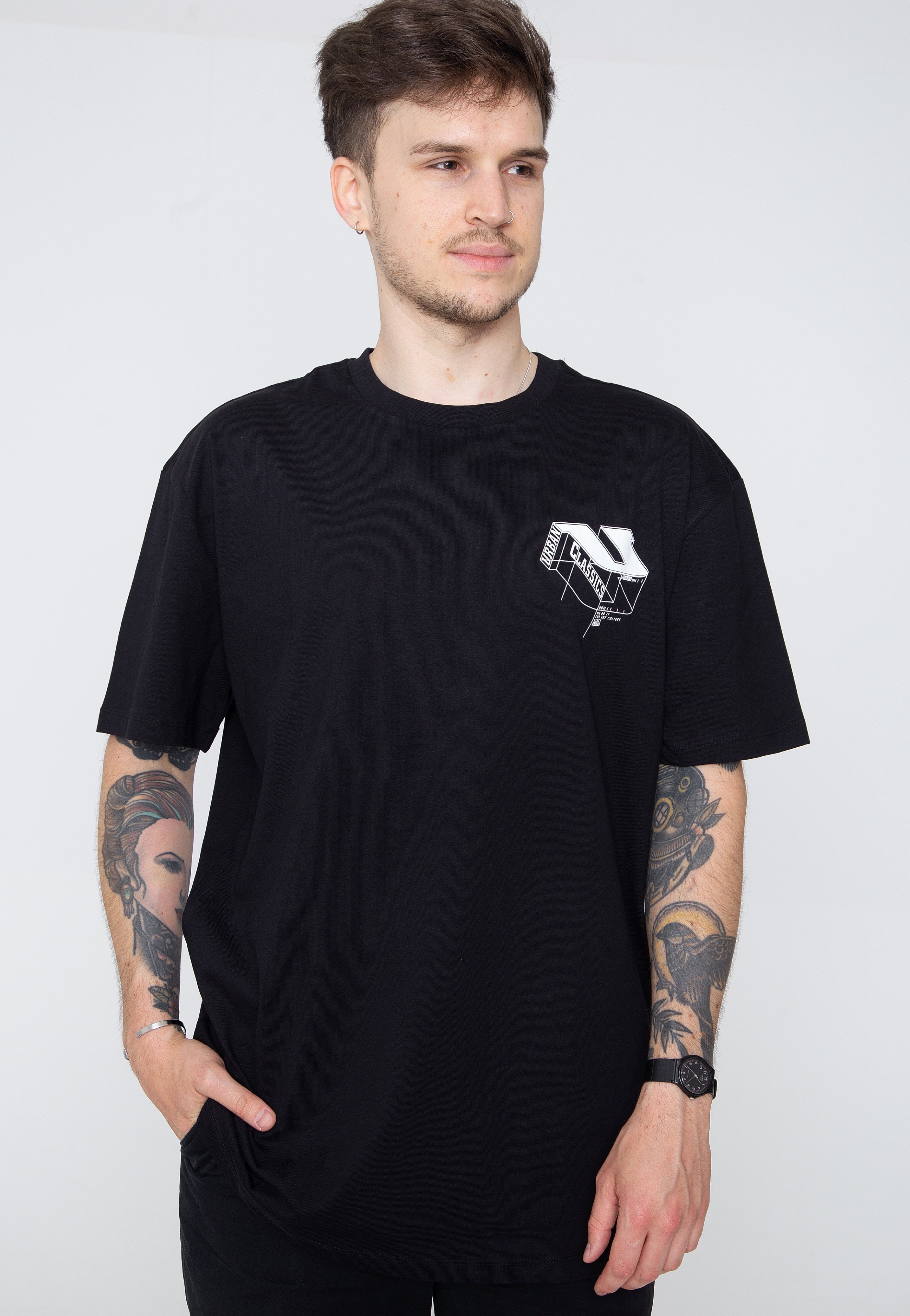 Urban Classics - Organic Constructed Black - T-Shirt