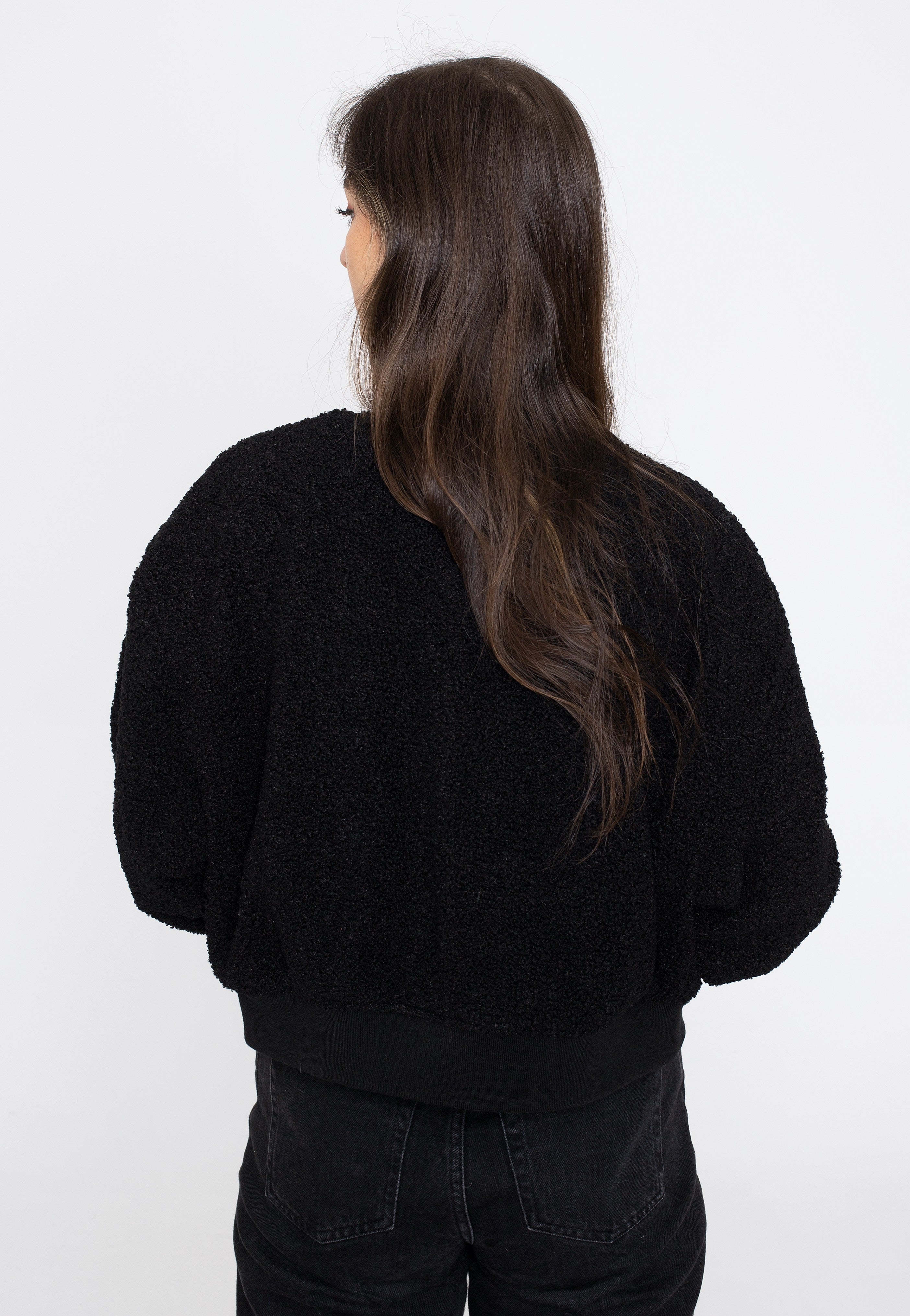 Urban Classics - Oversized Sherpa Bomber Black - Jacket