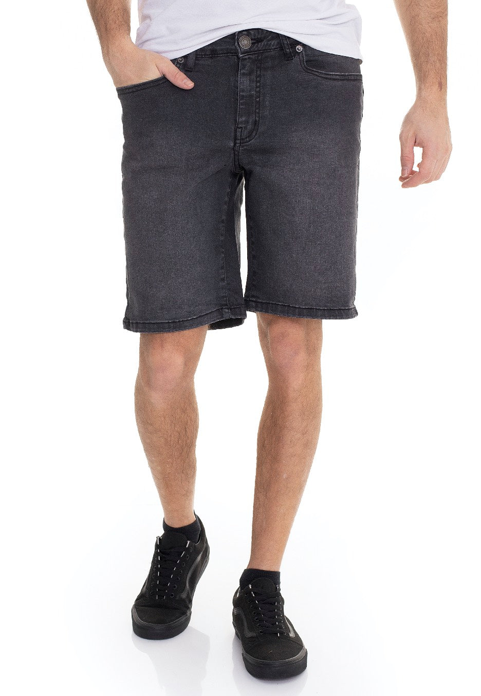 Urban Classics - Relaxed Fit Real Black Washed - Shorts