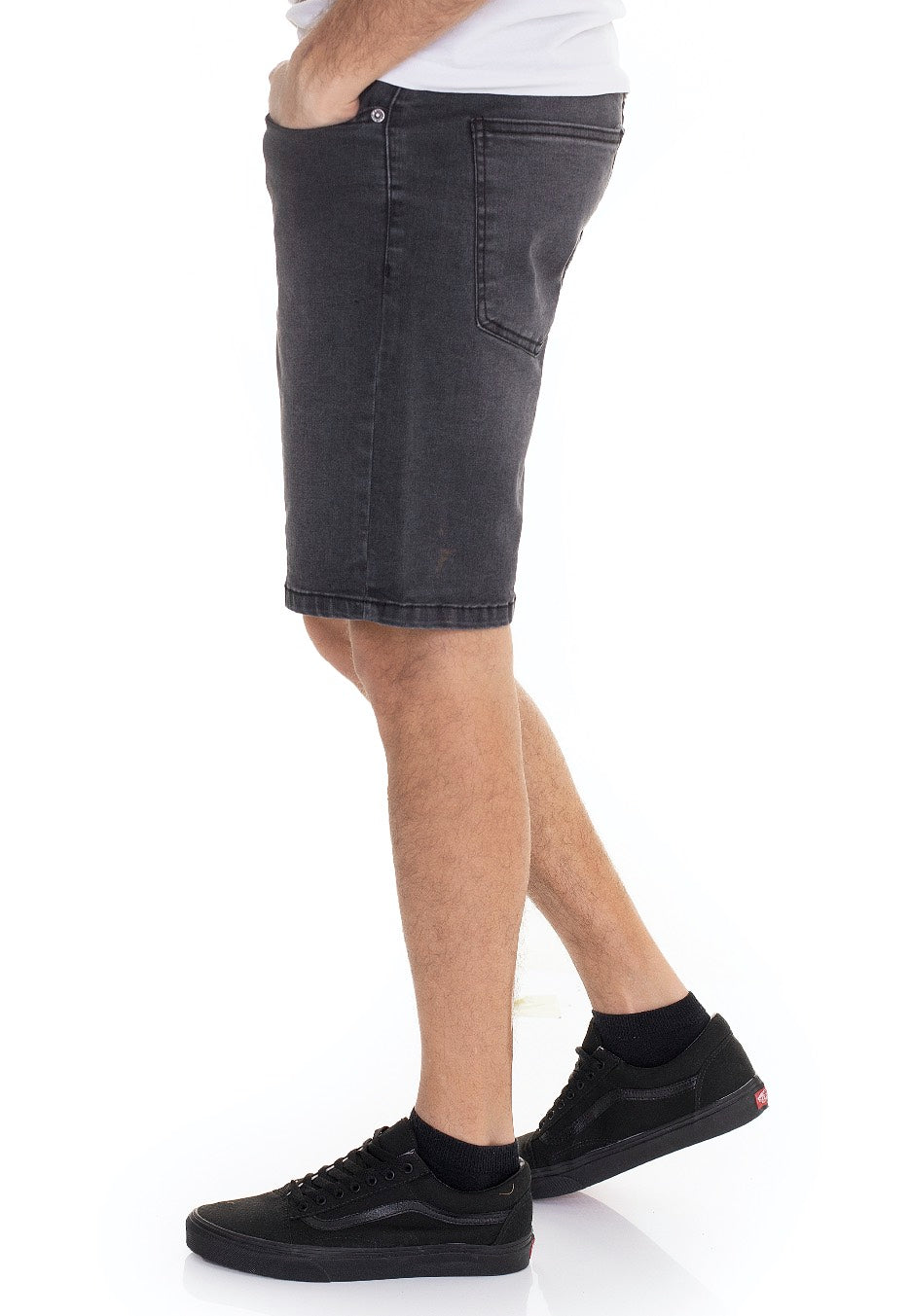Urban Classics - Relaxed Fit Real Black Washed - Shorts
