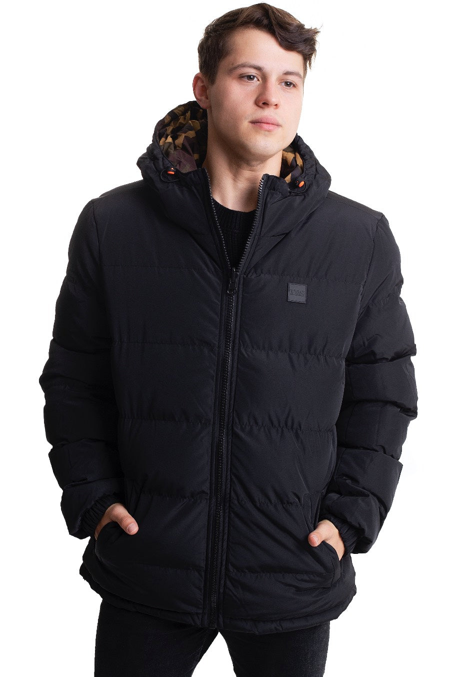 Urban Classics - Reversible Black/Woodcamo - Jacket