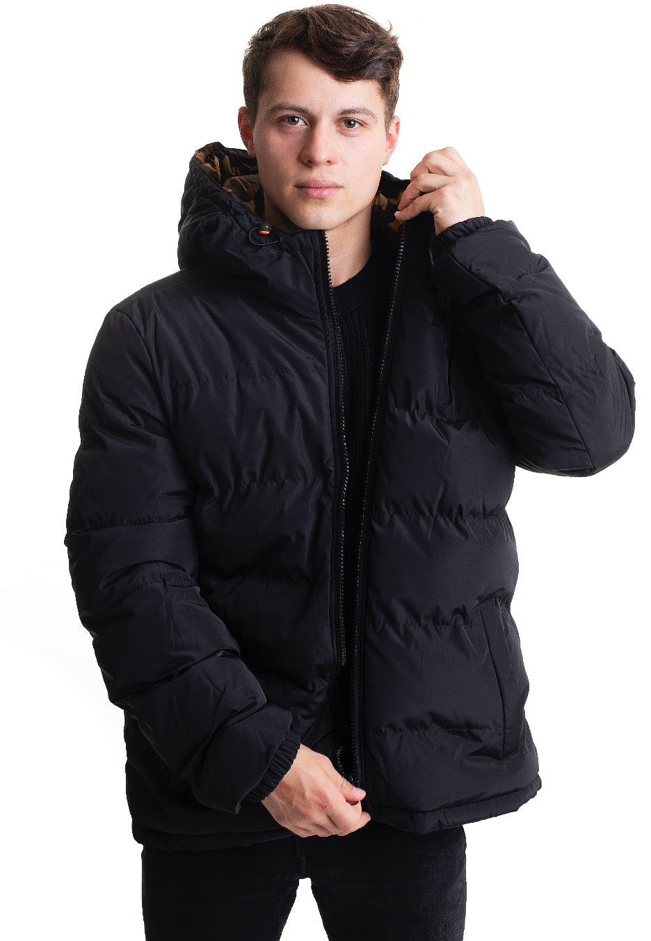 Urban Classics - Reversible Black/Woodcamo - Jacket