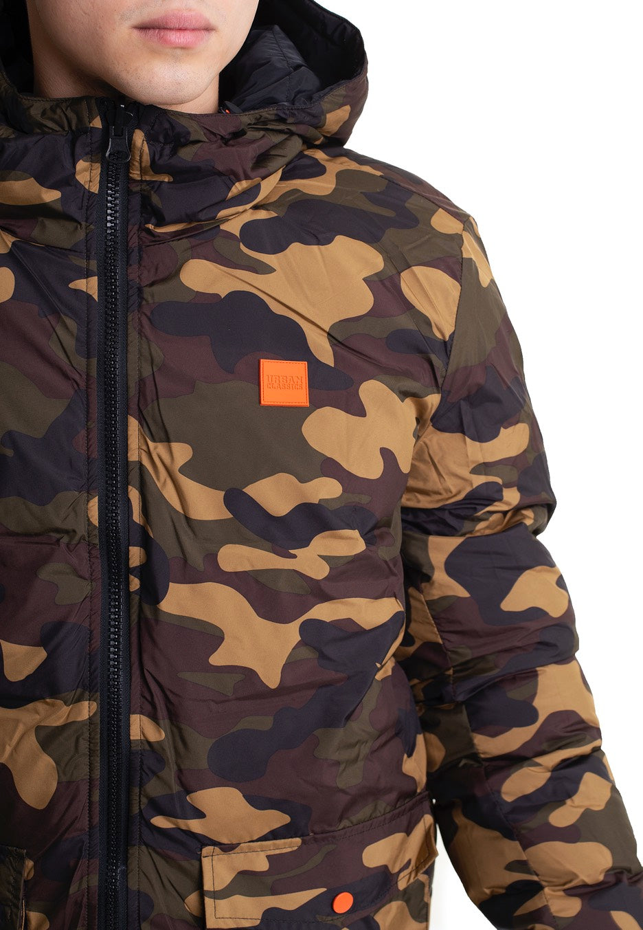 Urban Classics - Reversible Black/Woodcamo - Jacket