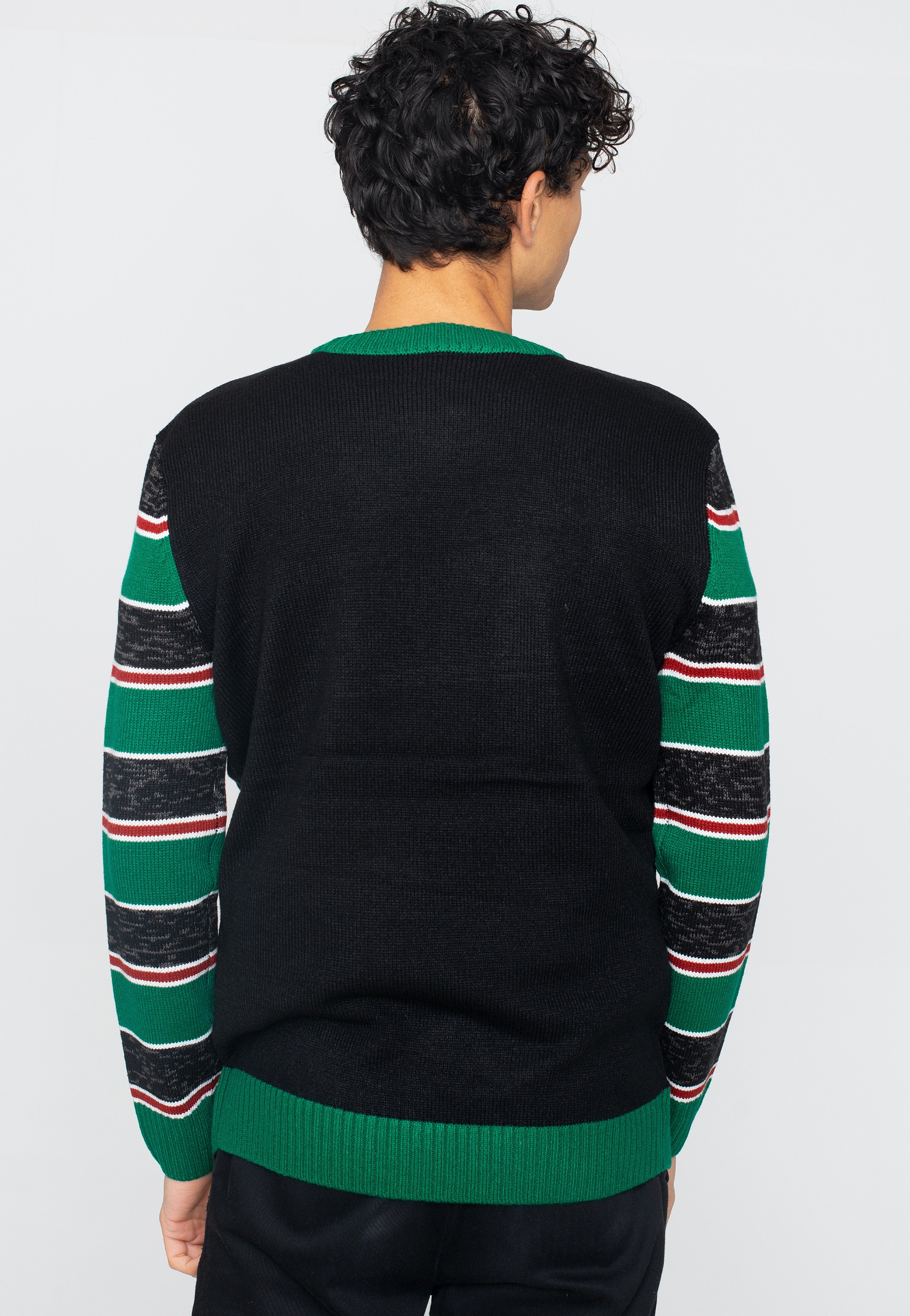 Urban Classics - Savior Christmas Black/X-Mas Green - Pullover