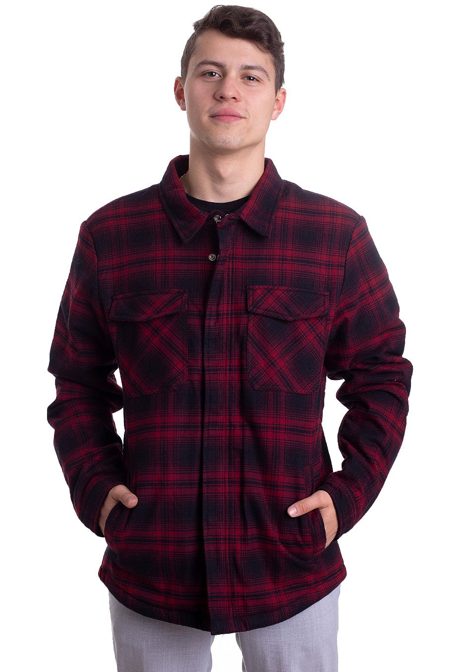 Vintage Industries - Class Sherpa Red Check - Jacket