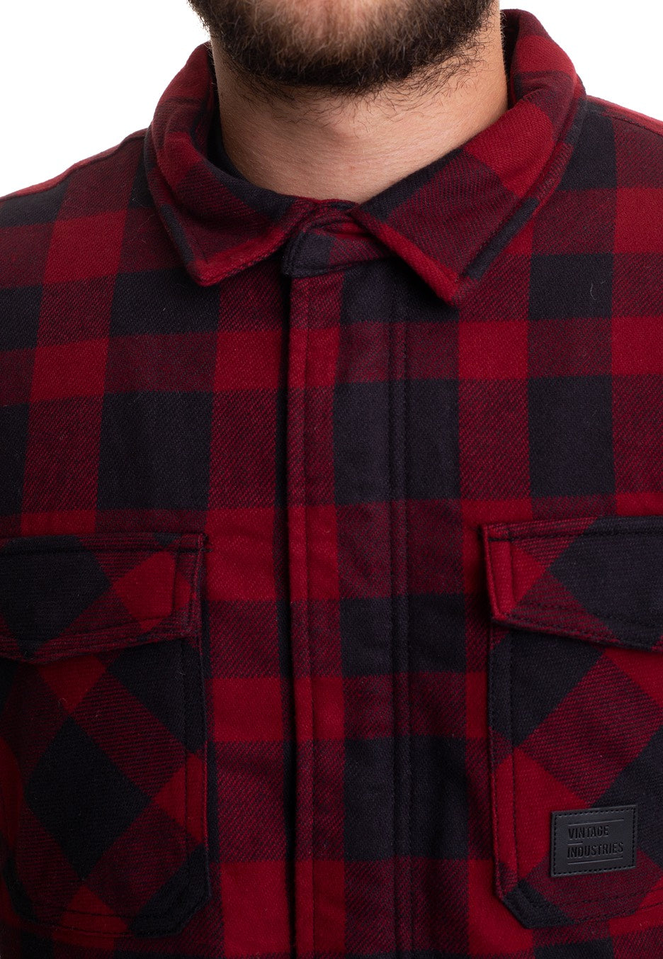 Vintage Industries - Craft Heavyweight Sherpa Red Check - Jacket