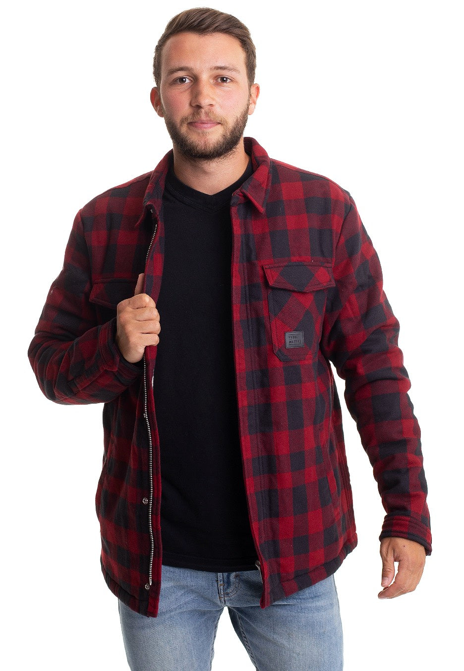 Vintage Industries - Craft Heavyweight Sherpa Red Check - Jacket