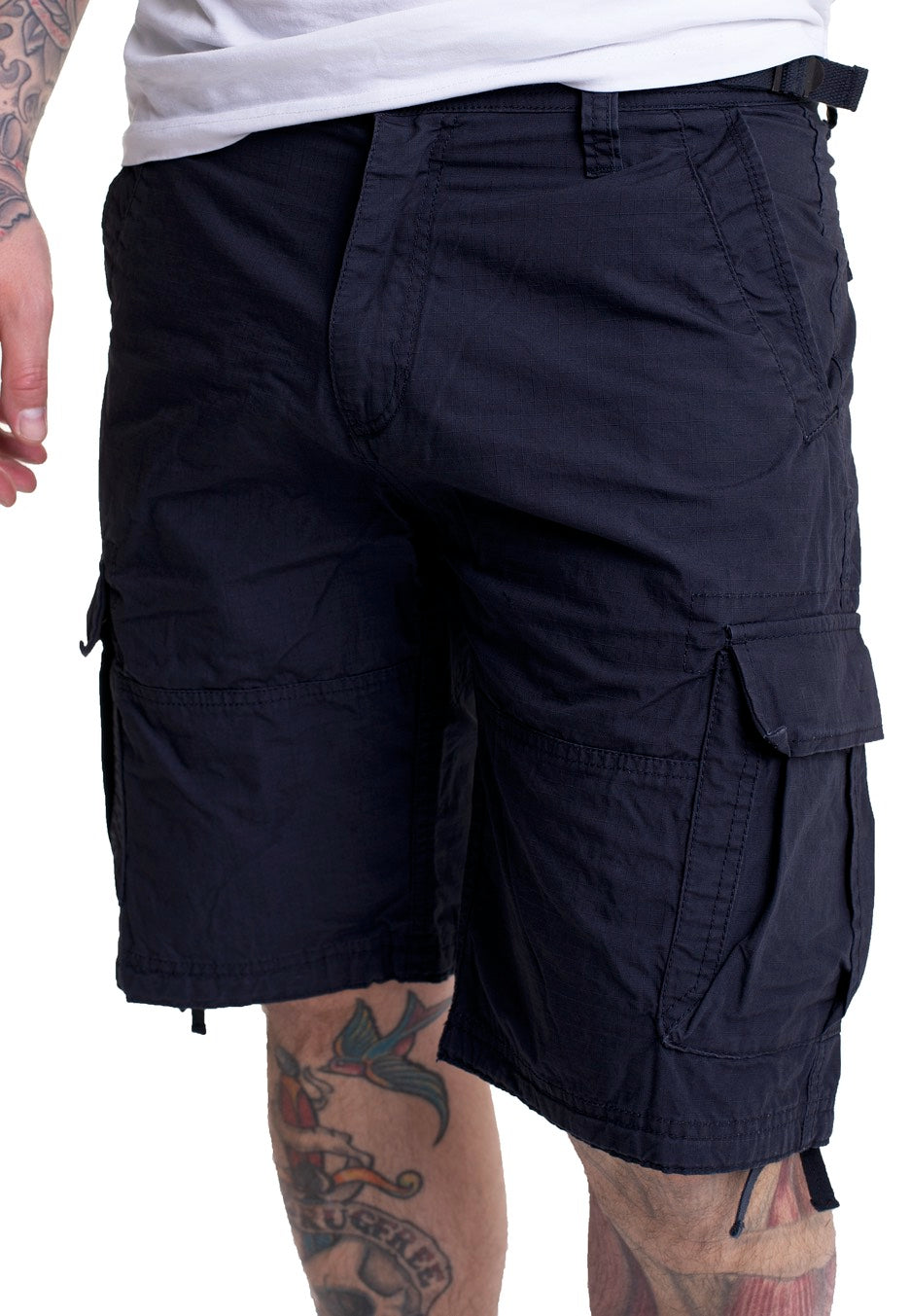 Vintage Industries - Terrance Navy Blue - Shorts