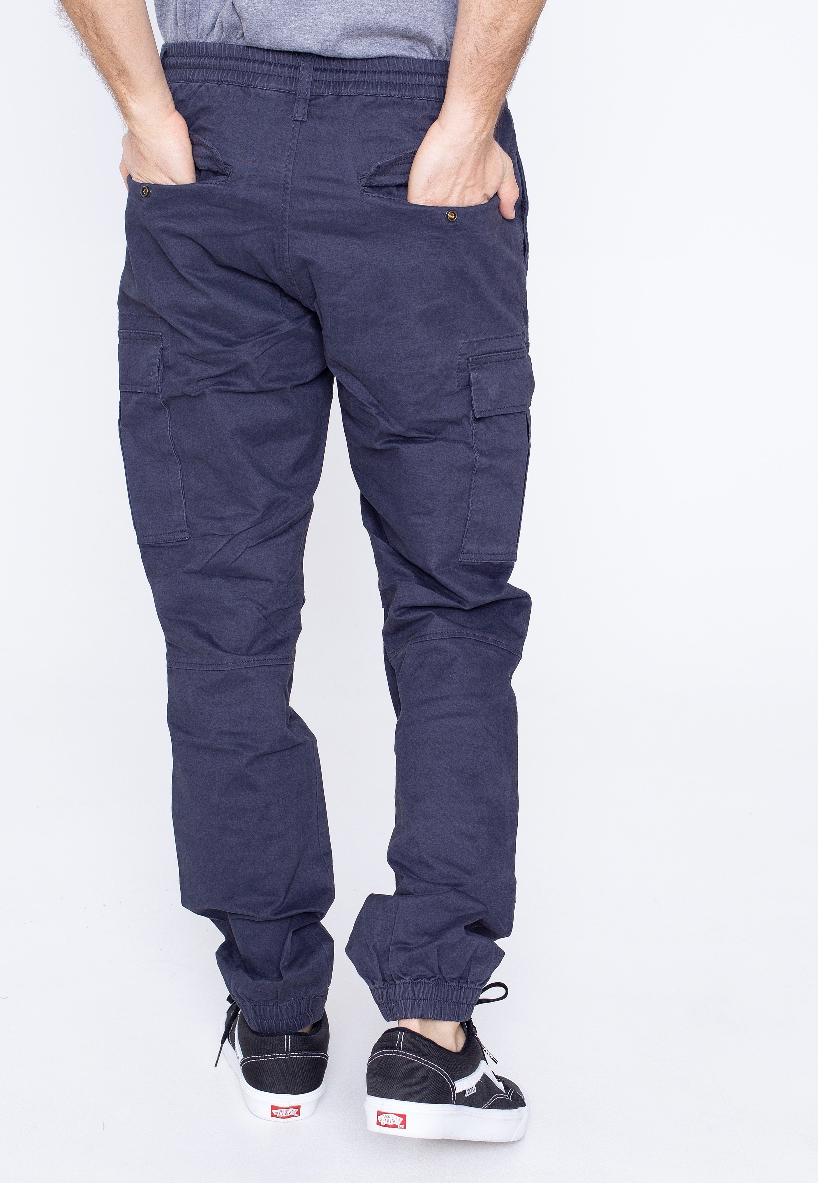 Vintage Industries Vince Cargo Jogger Navy Blue Pants