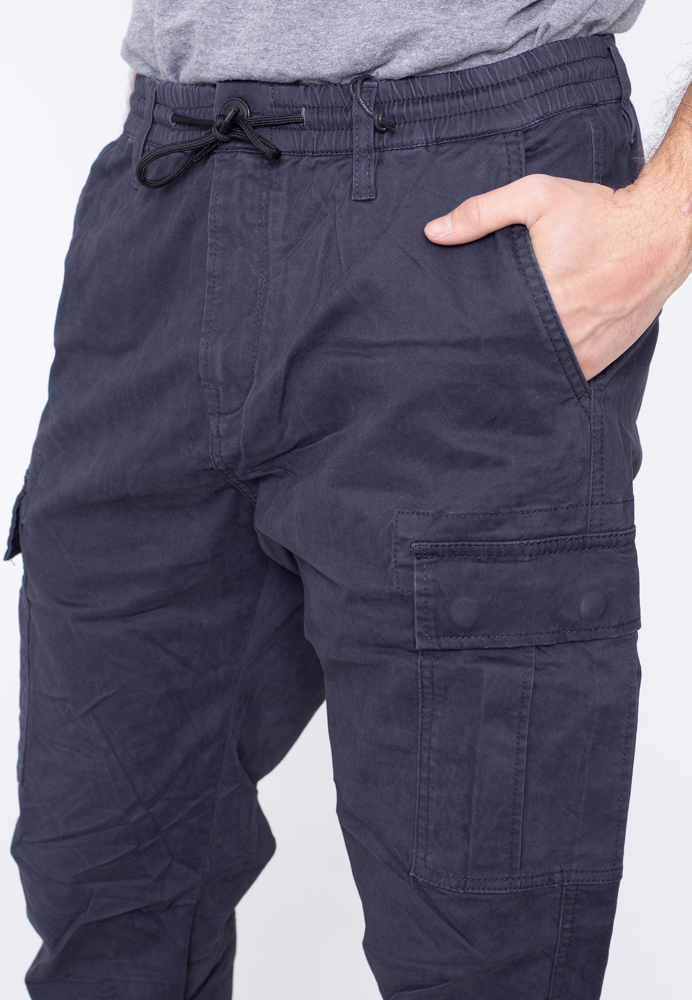 Vintage Industries Vince Cargo Jogger Navy Blue Pants